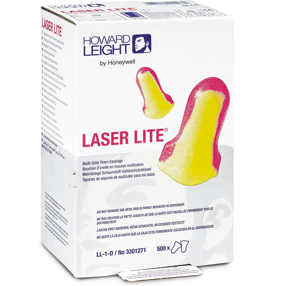 LaserLite Disposable Ear Plugs LL-1-D (Box of 500 pairs)